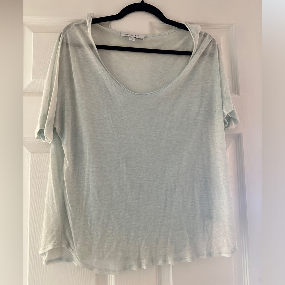 Light green soft amour vert tee